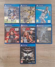 Lotto Giochi PS2 PS3 PS4 FIFA PES WWE Batman Drago
