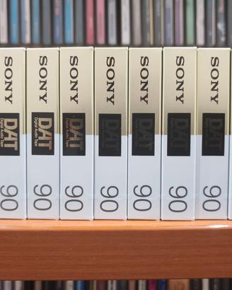 9 Cassette DAT Sony DT-90 nuove e sigillate