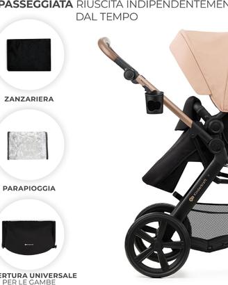 Kinderkraft MOOV 2, passeggino 4 in 1