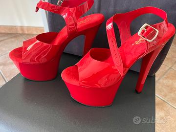 Sandalo pola dance pleaser SKY-308N red