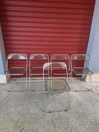 Set5 sedie Plia Castelli originali piretti anni 70