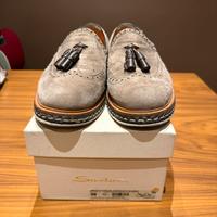 Mocassino camoscio Andrea Santoni con nappine 43 9