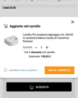 LAVABO KERASAN FLO 60 x 42 NUOVO