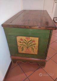 Cassapanca tirolese larg. 123 prof.68 altezza 82