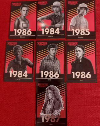 7 cards(carte)Stranger Things