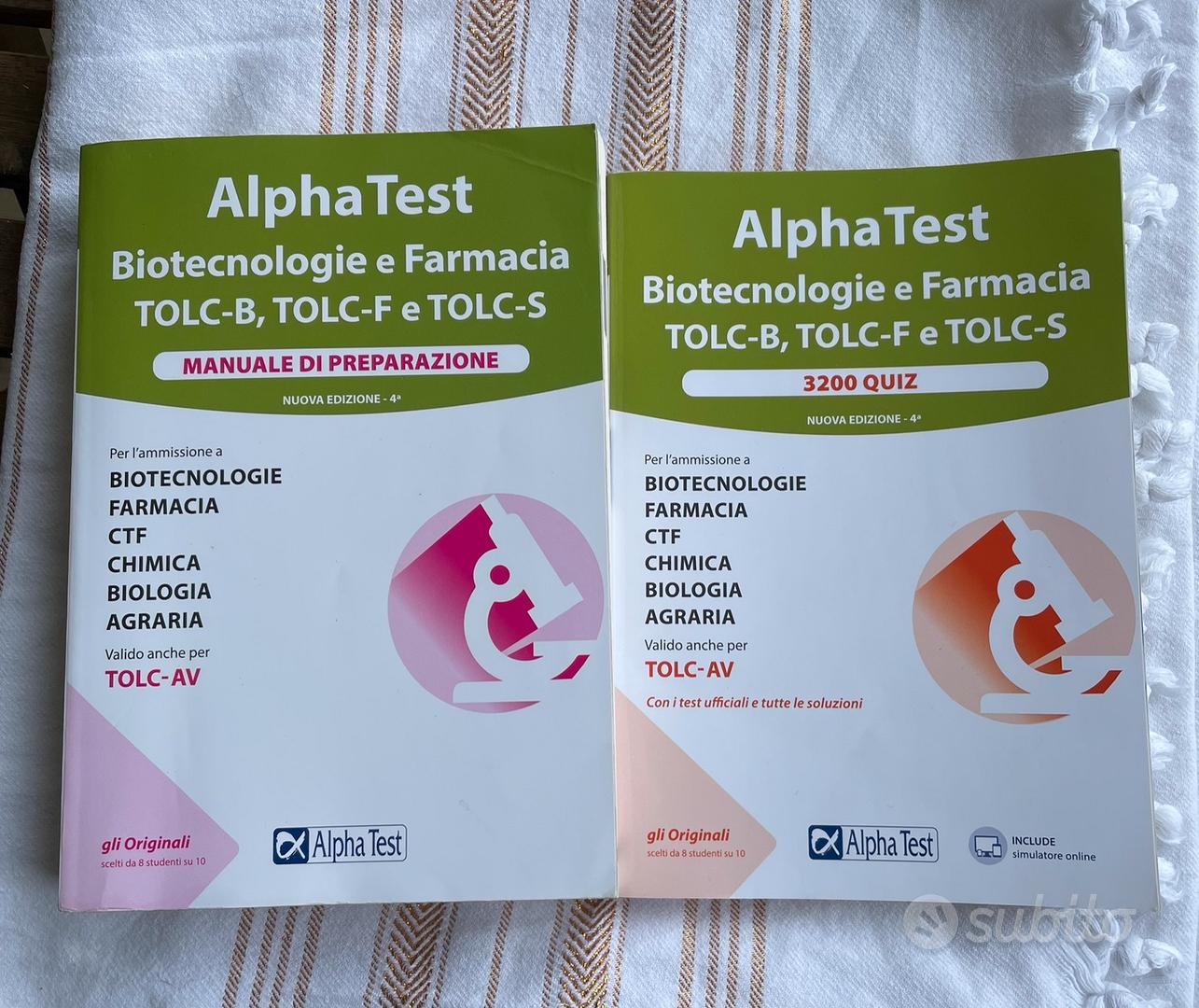 Aplha test biotecnolgie e farmacia tolc b/f/s - Libri e Riviste In vendita  a Treviso