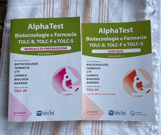 Alpha test Biotecnologie e Farmacia TOLC-B, TOLC-F e  | Book | condition  good