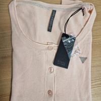 guess cardigan color salmone 