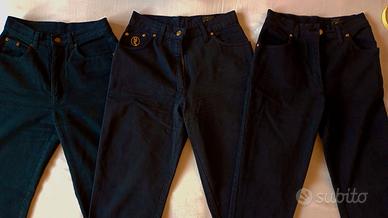 Lotto 3 pantaloni jeans neri taglia 44