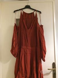 Abito ZARA donna color ruggine tg M