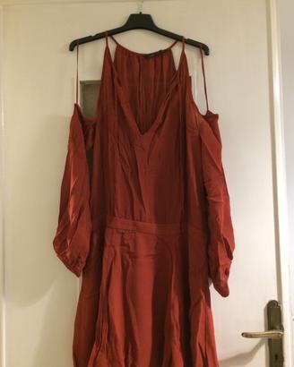 Abito ZARA donna color ruggine tg M