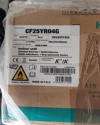 Splitter Hisense nuovo modello CF25YR04G