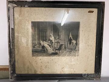 Stampa che raffigura Napoleano, XIX secolo.