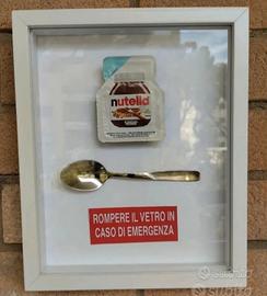 Quadretto con Nutella e cucchiaino!