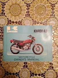 Kawasaki Kh 400 -A3 Manuale uso e Manutenzione1975