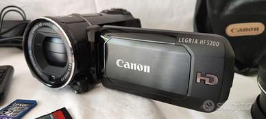 Video Camera Canon Legria HF S200 con accessori