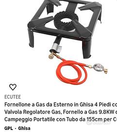 Fornellone e a gas per esterno 