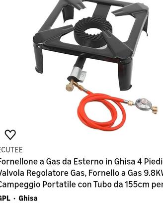 Fornellone e a gas per esterno 