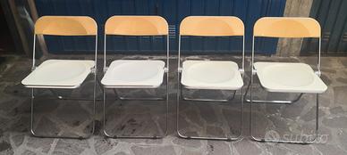 4 Sedie Plia by Piretti per Anonima Castelli 