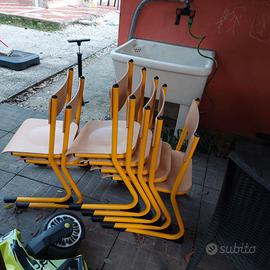 Tavolo ottagonale asilo e 8 sedie da asilo