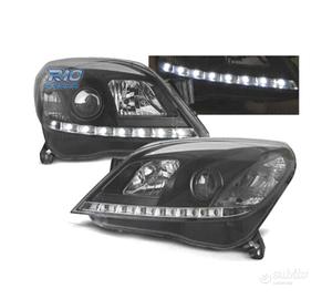 FARI OPEL ASTRA H 04-09 LUCE DIURNA A LED FONDO NE
