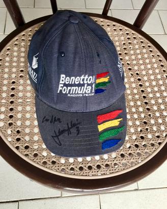 Cappello jean alesi autografato