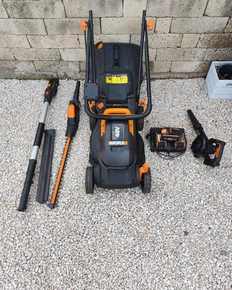 attrezzi da giardino worx 