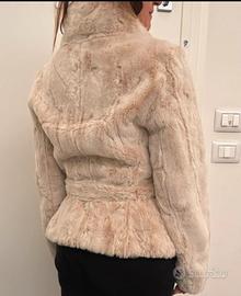 Pellicciotto sintetico color porpora