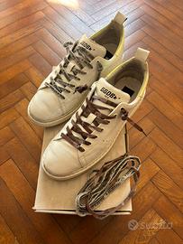 Scarpe Golden Goose Starter Uomo Pelle Bianca 43