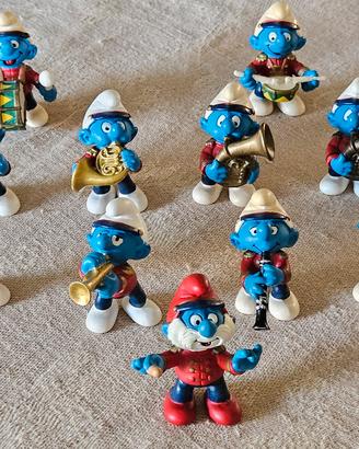 11 Puffi Banda Musicale Incompleta