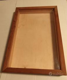 Vetrinetta espositore porta oggetti bacheca da tav