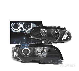 FARI BMW E46 COUPE CABRIO 99-03 ANGEL EYES LED NER