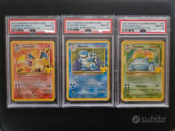 Trio Gran Festa Psa 10 ITA Charizard 4/102 Blastoi