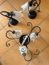 Set lampade e lamoadario