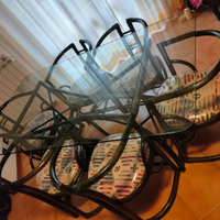 Tavolo 6 posti + tavolino in rattan