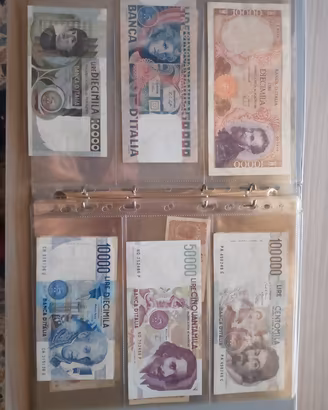 Intera collezione Banconote Rep Italiana e Regno 