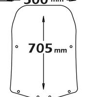 PARABREZZA ISOTTA 705x500mm PER YAMAHA TRICITY