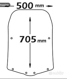 PARABREZZA ISOTTA 705x500mm PER YAMAHA TRICITY