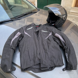 Giubbotto sfoderab smanicabile protez + Casco Jet