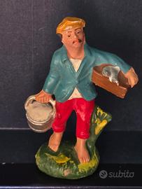 Statuina presepe in pasta uomo vintage