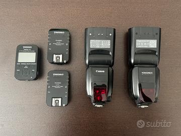 Flash Canon e Yongnuo con trigger