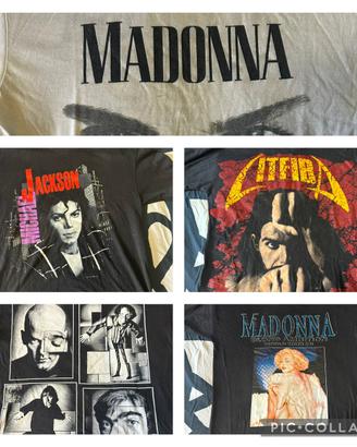 Magliette Tshirt T-shirt vintage concerti ‘80 ‘90