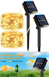 Kit Catena Luminosa Solare LED da Esterno