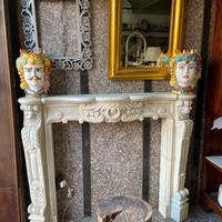 camino rivestimento esterno in marmo