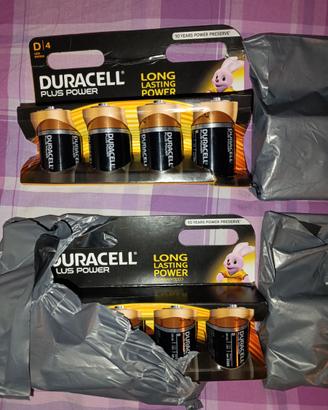 Pile duracell nuove Torce D mai usate