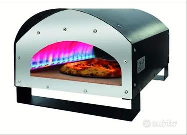 FORNO PIZZA PIZZE GAS GPL PORTATILE CUCINA CM 45x6