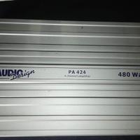 Amplificatore Hi-Fi Car 4 ch AudioDesign PA424