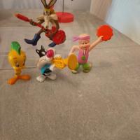 Lotto figurine vintage looney tunes rock band