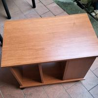 Carrellino in legno porta TV, hi-fi, libri, CD ecc
