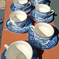 8 tazze stile inglese 